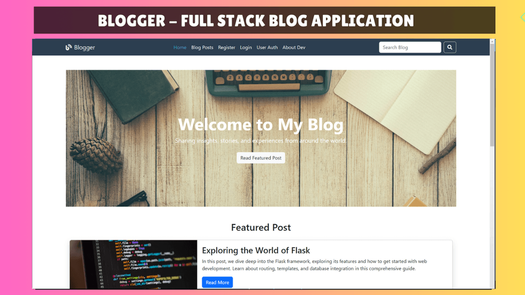 Blogger Blog App